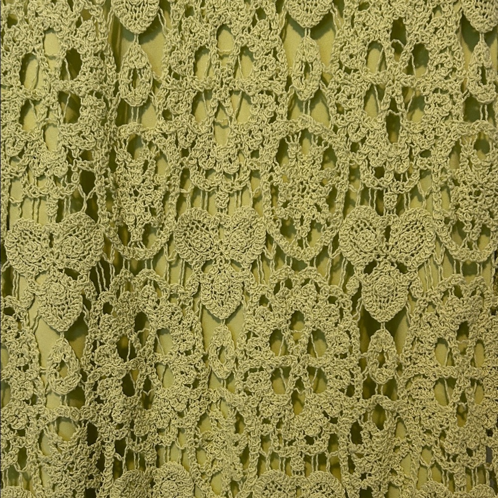 House of Harlow 1960 Light Green Crochet Maxi Dress - Picture 5 of 11